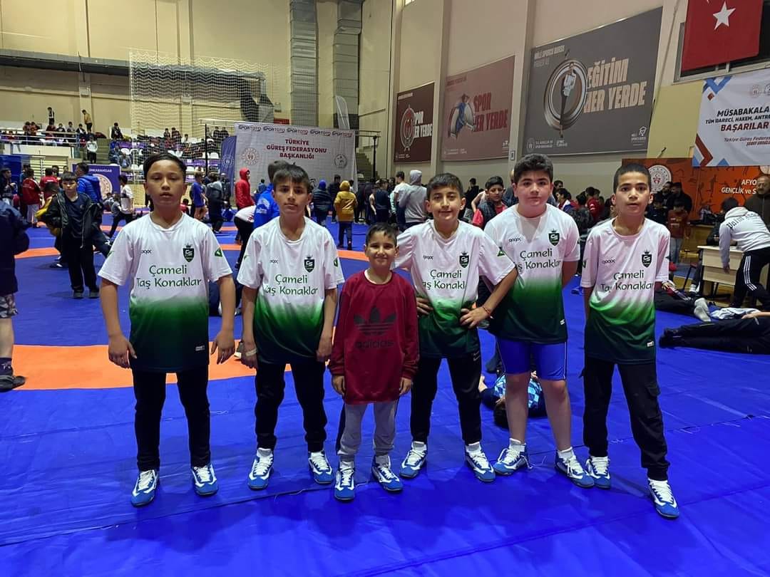 Çameli’li Güreşçiler Türkiye Şampiyonası’nda Afyonkarahisar U13 Erkekler Güreş Şampiyonası’nda Çameli Belediye Spor Kulübü’nün Güreş