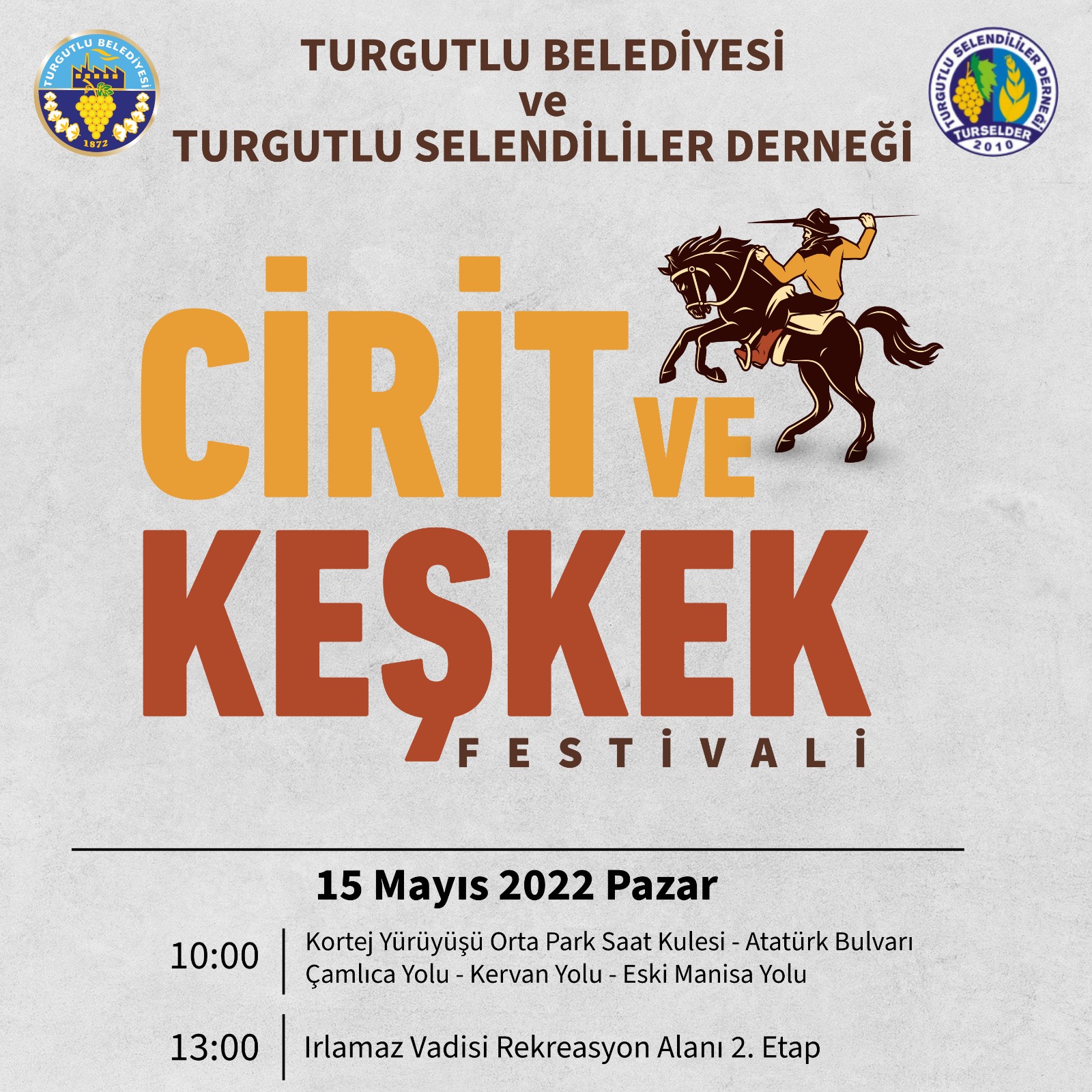Turgutlu Belediyesi ve Turgutlu Selendililer Derneği tarafından Cirit ve Keşkek