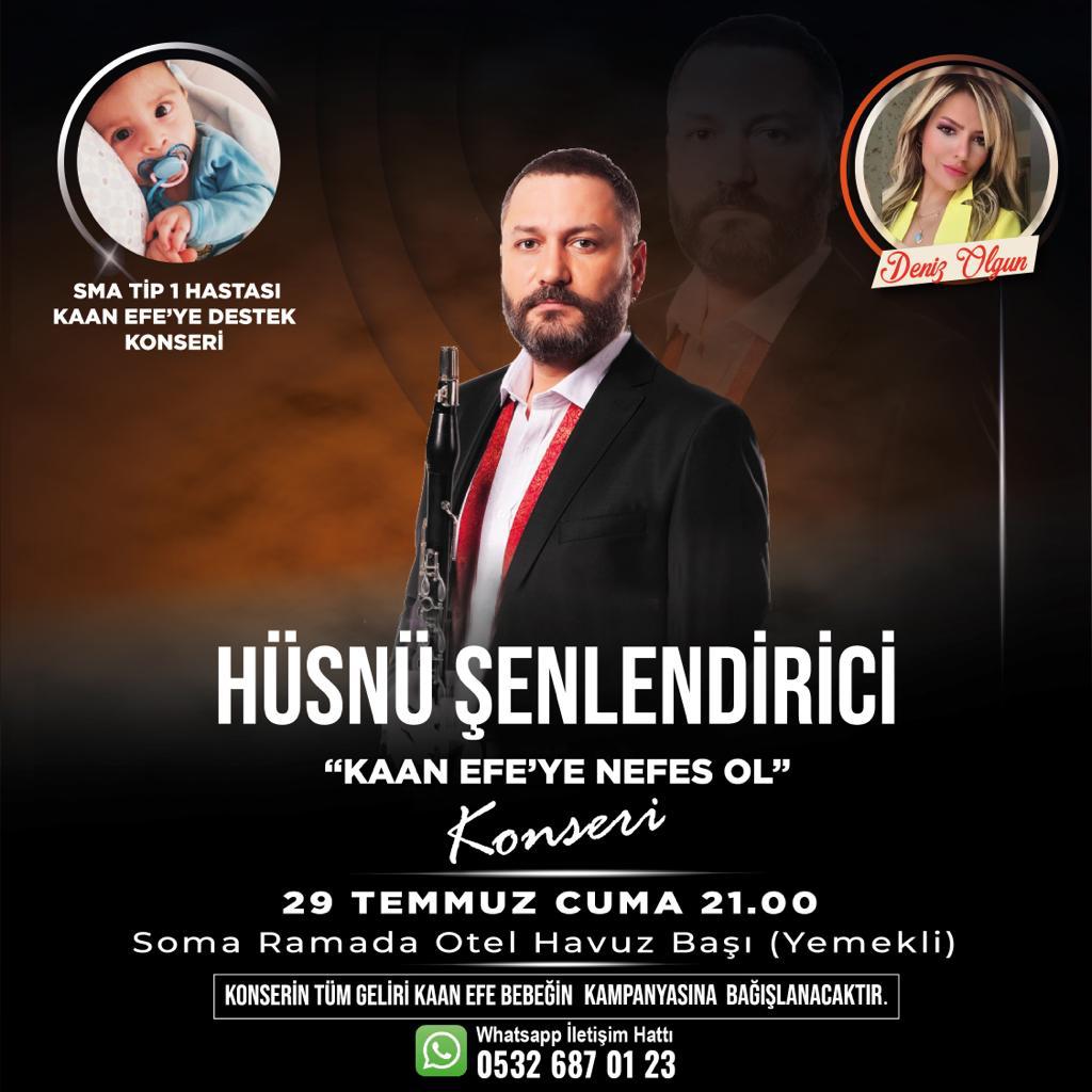 SMA HASTASI KAAN EFE BEBEK İÇİN HÜSNÜ ŞENLENDİRİCİ DESTEK KONSERİ
