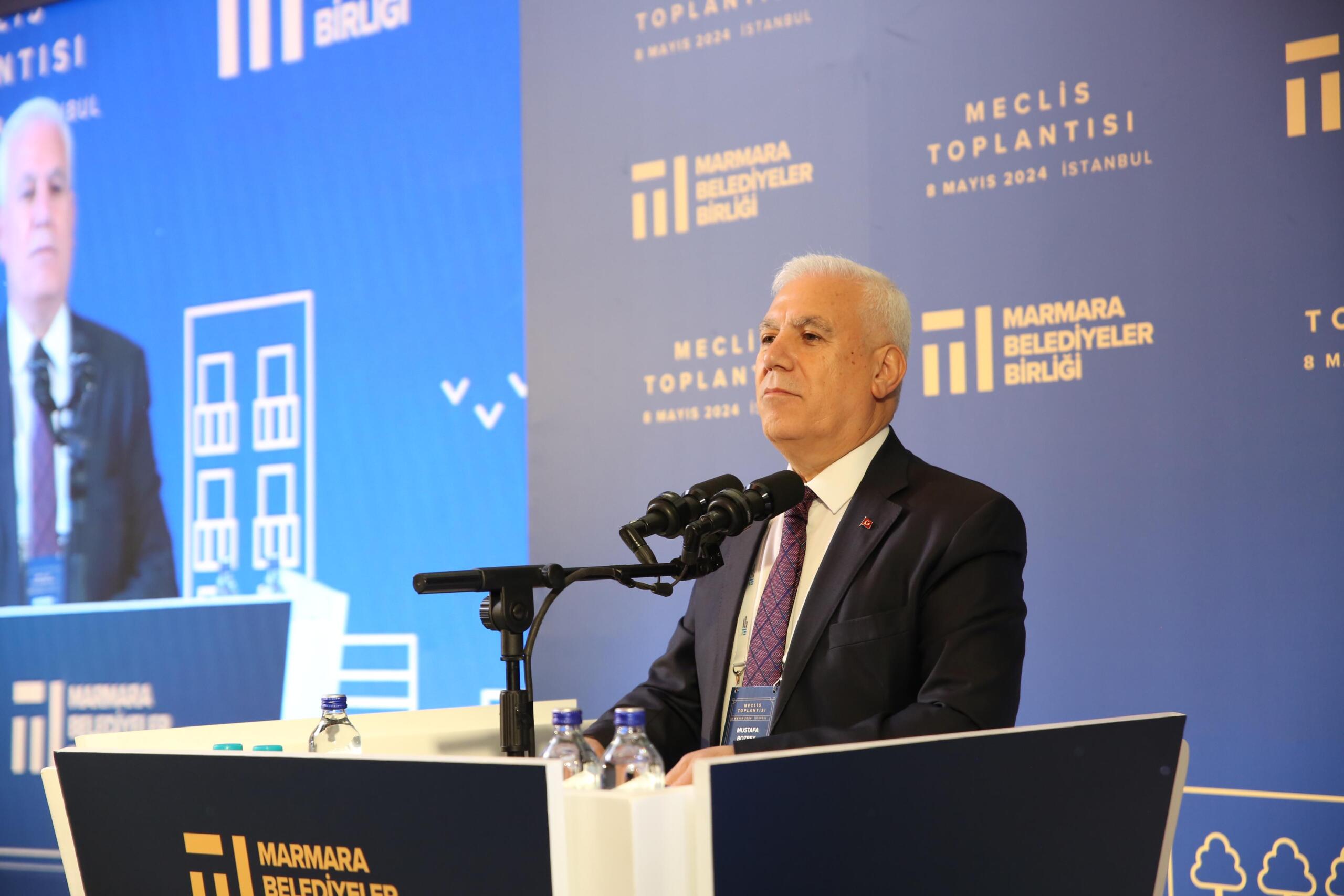 Bursa Büyükşehir Belediye Başkanı Mustafa Bozbey, Marmara Belediye Birliği’nin genel