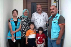 Kahramanmaraş merkezli depremlerden etkilenen Kilis'te yapımı tamamlanan kalıcı TOKİ konutlarına