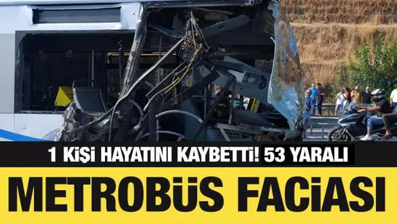 Küçükçekmece Sefaköy'de metrobüs kazaya karıştı. Olay yerine itfaiye, polis ve