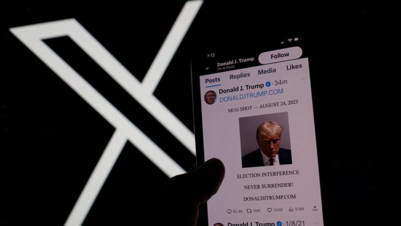 ABD’nin eski Başkanı Donald Trump, eski adı Twitter olan X