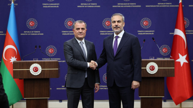 Dışişleri Bakanı Hakan Fidan ve Azerbaycanlı mevkidaşı Ceyhun Bayramov ortak