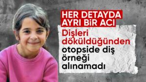 Narin'in cansız bedeninde yapılan otopsi raporunda diş örneğinin alınamadığı ve