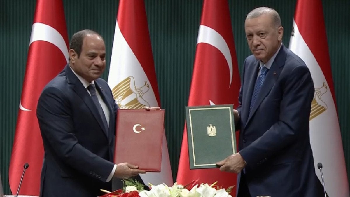 Cumhurbaşkanı Recep Tayyip Erdoğan, Türkiye'yi ziyaret eden Mısır Cumhurbaşkanı Abdulfettah