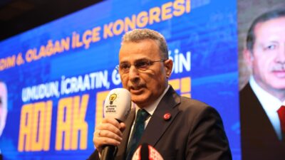 AK Parti İlkadım 6. Olağan İlçe Kongresi’nde konuşan İlkadım Belediye