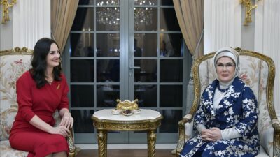 Emine Erdoğan, resmi ziyaret için Türkiye’de bulunan Karadağ Cumhurbaşkanı Jakov