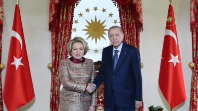 Cumhurbaşkanlığı Dolmabahçe Ofisi’ndeki kabul, basına kapalı gerçekleşti.