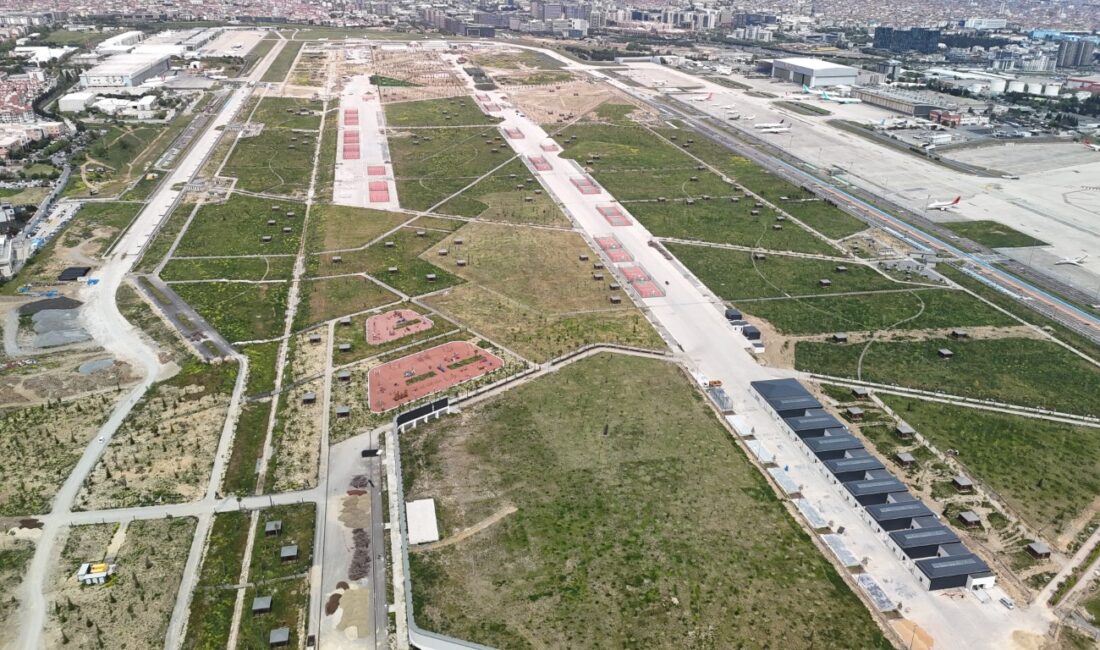 Türkiye’nin en büyük şehir parkı olacak Atatürk Havalimanı Millet Bahçesi’nin