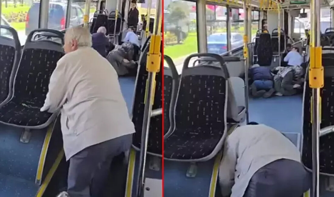 Beşiktaş’ta konsolosluk önünde çıkan silahlı çatışma sırasında yoldan geçen İETT