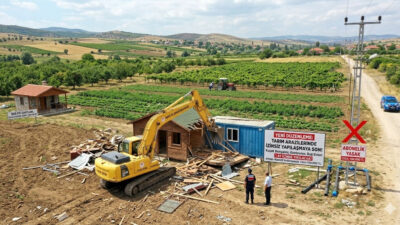 Resmi Gazete’de yayımlanan yeni yönetmelikle tarım arazilerindeki kaçak yapılaşmaya ağır