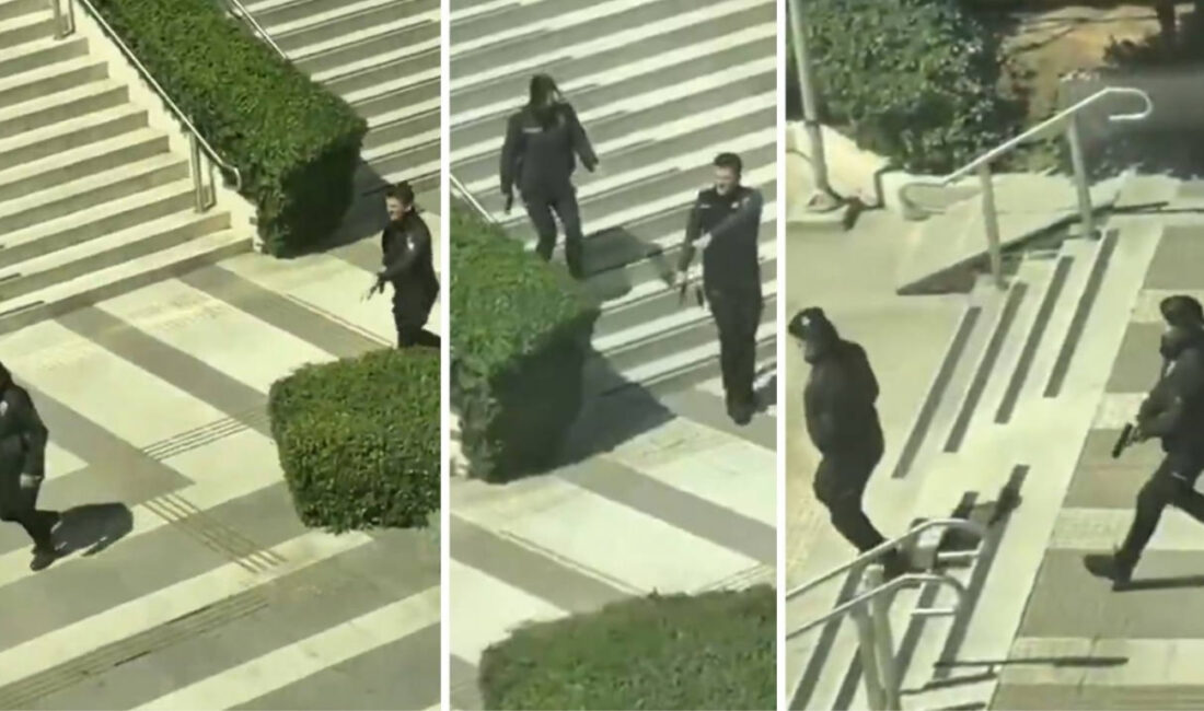 Beşiktaş’taki saldırı sırasında polislerle alay eden görüntüler infial yarattı! Başsavcılık