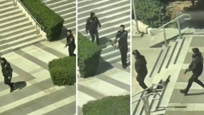 Beşiktaş’taki saldırı sırasında polislerle alay eden görüntüler infial yarattı! Başsavcılık