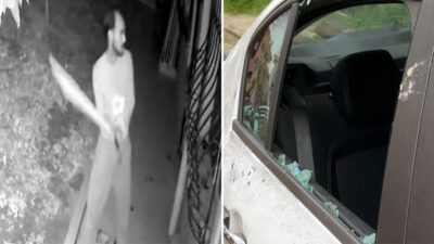 Avcılar’da elinde sopayla sokakta dehşet saçan bir kişi, ev ve