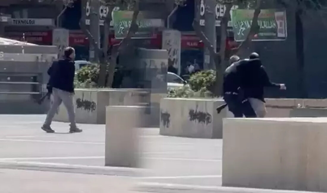 Diyarbakır’da elinde pompalı tüfekle meydana çıkan bir kişi, polisi arayıp