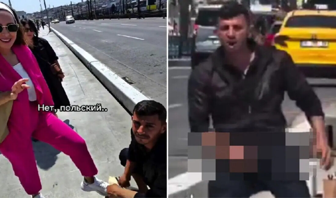 İstanbul Galata Köprüsü’nde yabancı bir turistle yaşanan tartışma sonrası “hayasızca