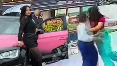 İstanbul Arnavutköy’de sosyal medya fenomeni Hülya Sönmez’in trafikte tartıştığı kadın