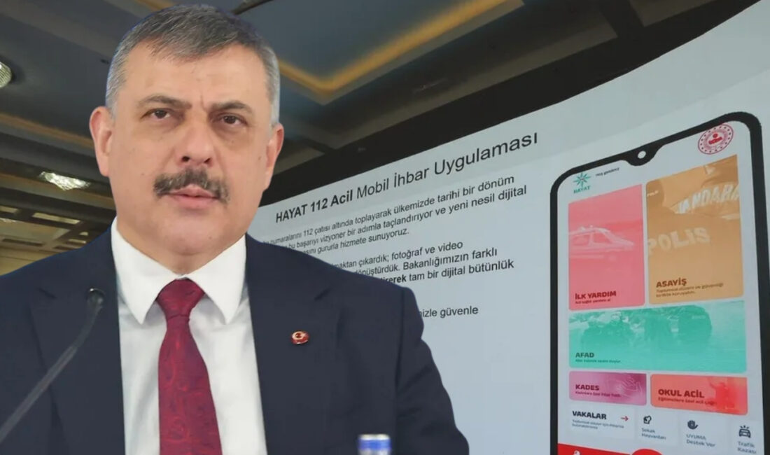 İçişleri Bakanlığı tarafından geliştirilen “Hayat 112 Acil Mobil İhbar” uygulaması