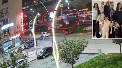 Giresun’da kırmızı ışıkta bekleyen otomobile çekicinin çarpması sonucu aynı aileden