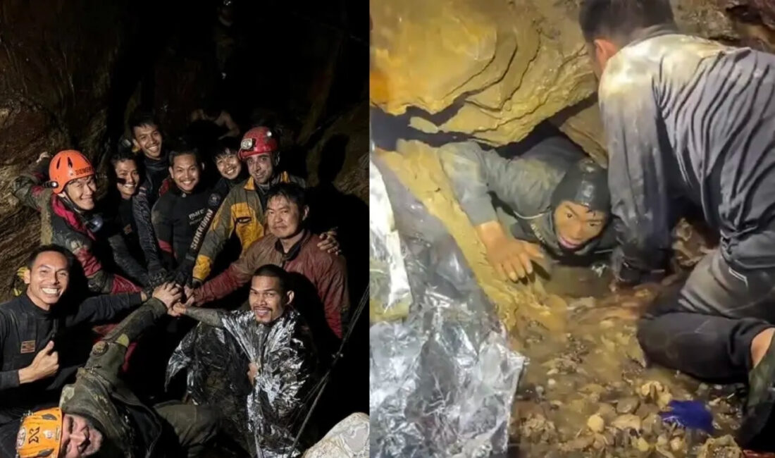 Laos'ta mağarada yaşam mücadelesi! 10 gün sonra kurtarıldılarLaos'ta altın aramak