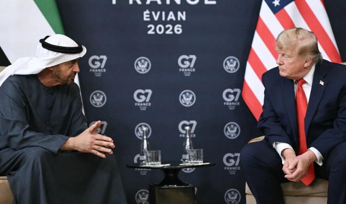 G7 Liderler Zirvesi’nde ABD Başkanı Donald Trump’ın, BAE Devlet Başkanı
