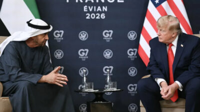 G7 Liderler Zirvesi’nde ABD Başkanı Donald Trump’ın, BAE Devlet Başkanı