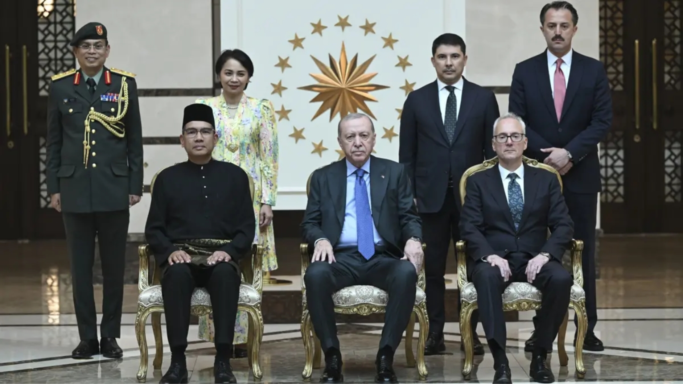 Cumhurbaşkanı Recep Tayyip Erdoğan, Cumhurbaşkanlığı Külliyesi'nde Avrupa Birliği Delegasyonu ile