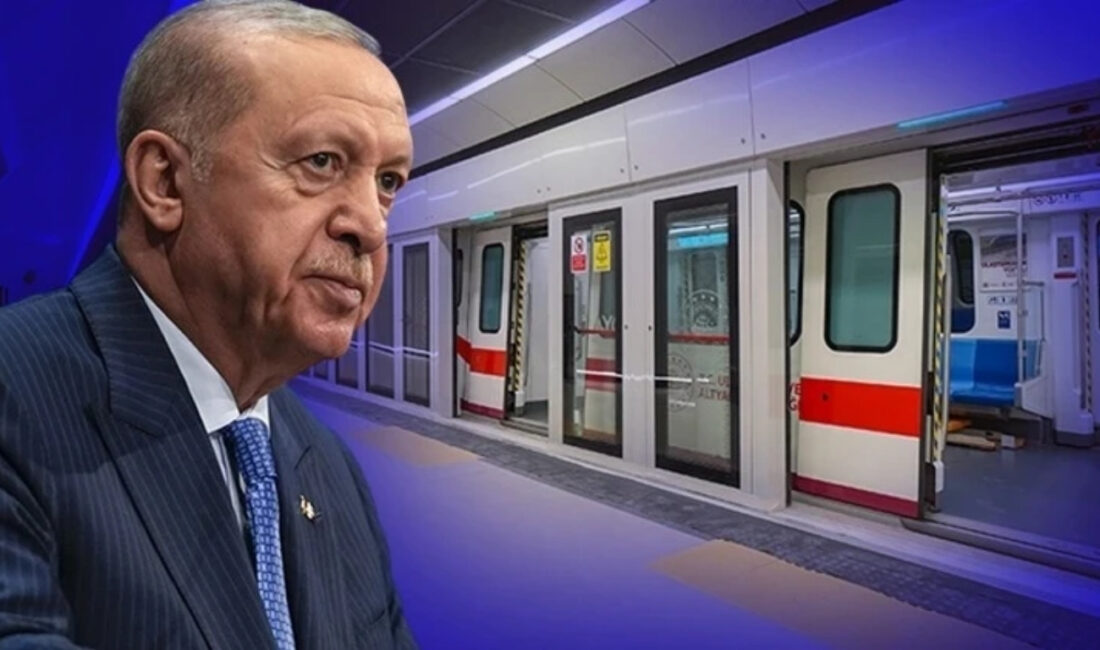 Cumhurbaşkanı Recep Tayyip Erdoğan'ın katılımıyla Halkalı-İstanbul Havalimanı Metro Hattı'nın ikinci