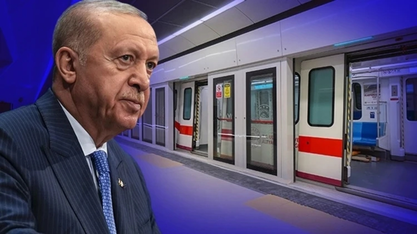 Cumhurbaşkanı Recep Tayyip Erdoğan'ın katılımıyla Halkalı-İstanbul Havalimanı Metro Hattı'nın ikinci