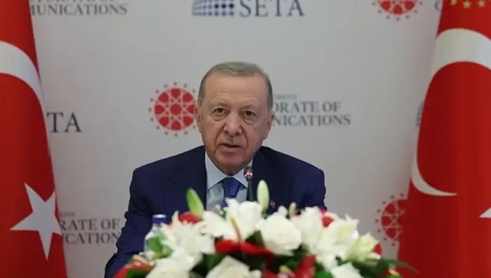 Cumhurbaşkanı Recep Tayyip Erdoğan, ABD'li düşünce kuruluşlarının temsilcileriyle New York'ta