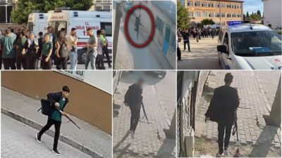 Manisa'nın Turgutlu ilçesinde öğrencilerin bulunduğu okul çevresine av tüfeğiyle ateş