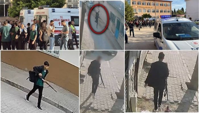 Manisa'nın Turgutlu ilçesinde öğrencilerin bulunduğu okul çevresine av tüfeğiyle ateş