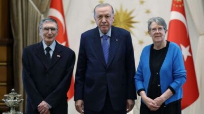 Cumhurbaşkanı Recep Tayyip Erdoğan, Nobel Kimya Ödülü sahibi Prof. Dr.