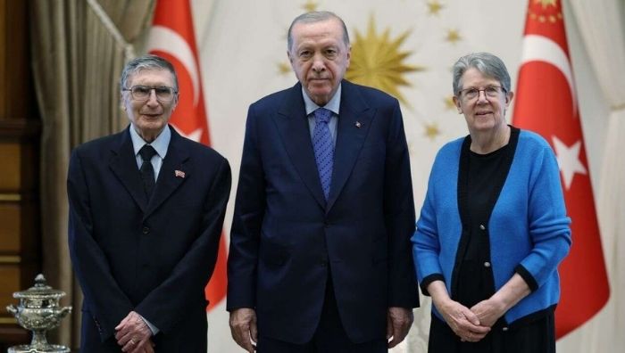Cumhurbaşkanı Recep Tayyip Erdoğan, Nobel Kimya Ödülü sahibi Prof. Dr.