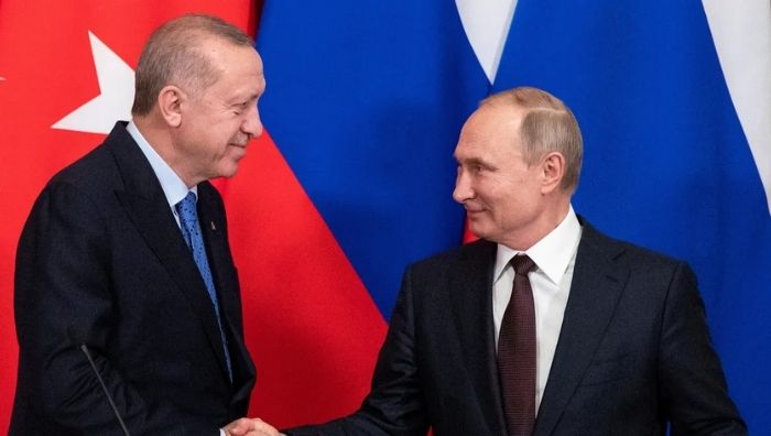Cumhurbaşkanı Recep Tayyip Erdoğan, Rusya Devlet Başkanı Vladimir Putin ile