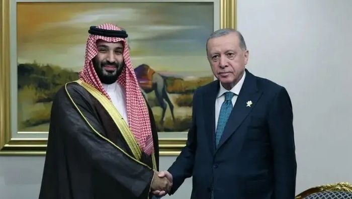 Cumhurbaşkanı Recep Tayyip Erdoğan, Suudi Arabistan Veliaht Prensi Muhammed bin
