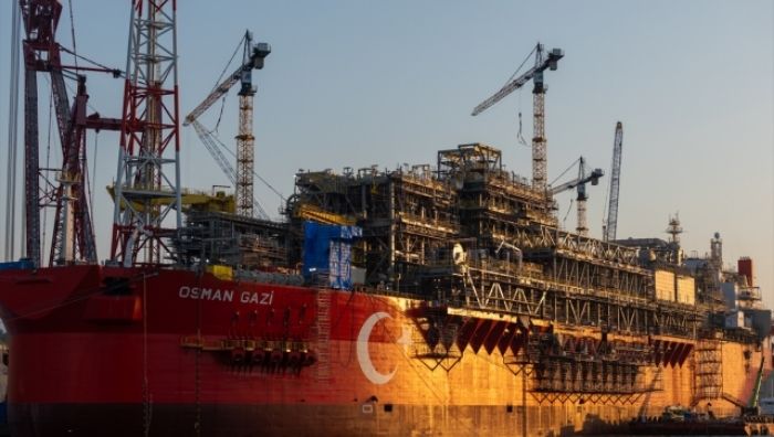Türkiye’nin ilk yüzer üretim platformu Osman Gazi, Karadeniz’deki Sakarya Gaz