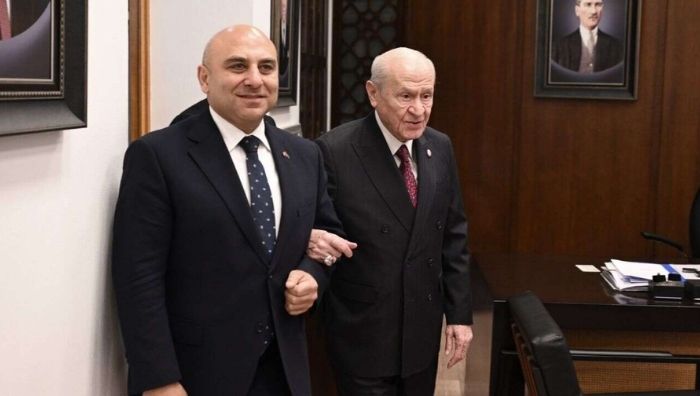 Azerbaycan’ın Ankara Büyükelçisi Reşad Aslanov, MHP Genel Merkezi’nde Genel Başkan